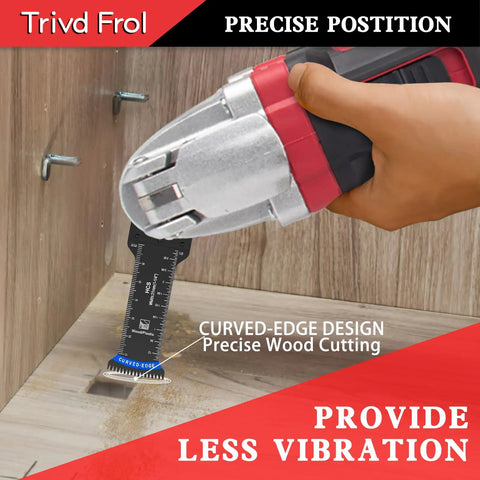 Heavy Duty Oscillating Multi Tool Blades That Slice Through Wood Plastic Metal And Nails Like Butter With Vibration Control for precise wood cutting.