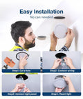 Installation steps for 2 Pack 6 Inch Led Recessed Ceiling Lights With Slim Wafer Profile And Built In Junction Box.