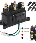 Beefed Up 12V 250A Winch Solenoid Relay Contactor Replacement For ATV UTV Boat And 4x4 Vehicles 3000 To 5000lbs Winch With 6 Protective Caps