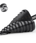 Jumbo Two And Three Eighths Inches Step Drill Bit Set for Metal By Lichamp Unibit With Spiral Grooved Design 12 Size Range