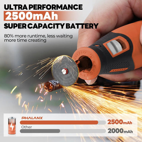 Using the Cordless 4V Rotary Tool Kit With All In One 64 Piece Accessory Set 2500mAh LiIon Battery Five Speed Dial Cut Sand Carve