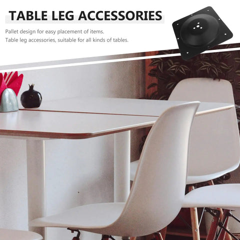 Heavy Hitter Iron Table Leg Mount Brackets To Fix Wobbly Furniture Legs No Sweat Diy Replacement Hardware mounted under a table.