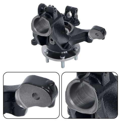 Front Left And Front Right Wheel Hub Bearing Steering Knuckle Assembly Replacement For Focus 2012-2018, close-up view