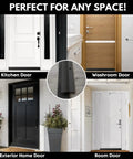 Bulletproof Door Bottom Sweep With Rain Drip Cap Delivering Tough Exterior Weather Stripping In Black Aluminum And Grey Vinyl Insert That Plugs Drafts Dead Where They Come In At Thirty Six Inches Long shown on various doors.