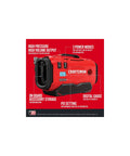 V20 Tire Inflator Portable Air Compressor With Cordless 120V Corded And 12V Car Adapter Modes and digital display features highlighted