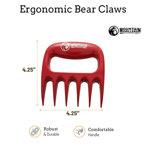 Bear Claw Meat Shredders 2 Pack Heat Resistant And Durable Meat Shredder Claws For Pulled Pork Chicken And Beef With Ergonomic Handle