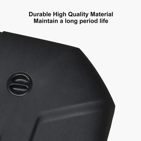 Corner view of Water And Sand Filled Patio Umbrella Base For Offset Cantilever Umbrellas 200 lb heavy duty outdoor base