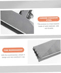 Manual Sheet Metal Bender Tool With Straight Jaw, 6 Inch Hand Seamer for DIY projects, close-up showing chrome-vanadium steel.