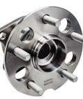 Front view of Pair Rear Wheel Hub And Bearing Assembly For Toyota RAV4 2001 2002 2003 2004 2005 AWD 5 Lug Models, 2 Piece Set, Beefed Up Durability, OEM quality