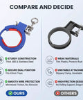 Compare 3 Pack 65mm Cable Tray Pulling Rollers Dark Blue Screw In Wire Guide Pulleys, ours vs others