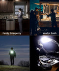 Scenes illustrating the use of Hanging Camping Tent Light LED Rechargeable Portable Lantern Waterproof Outdoor Camp Lamp.