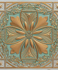 From Plain To Beautiful In Hours 24x24 PVC Ceiling Tile For Lay-In Or Glue-Up 40 Sq Ft Coverage Arabian Green Lightweight Fire Rated Class A