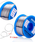 63-37 Tin Lead Rosin Core Solder Wire For Electrical Soldering, 1.5mm Diameter, 100g Reel, Flux 2.0%, product image