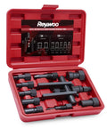 Motorcycle Wheel Bearing Puller Set For Blind Hole Removal 8 To 25 Mm Inner Bearings, 10 Piece Tool Kit in red case