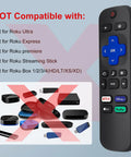 Two Pack Replacement Remote For Smart TVs Backups, Plug And Play, Compatible With Hisense Onn Sharp Series, no Roku compatibility
