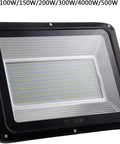 JUDYSSY Security Lights Led Flood Light Floodlight White High Power Waterproof, 500w，200w，200w showing a large LED light fixture.