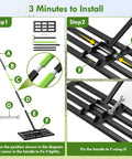Assembly guide for Heavy Duty Lawn Leveling Rake With Six Point Five Foot Steel Handle 17 By 10 Inch Leveling Tool Square Tube Design
