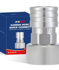 Garden Hose To Pressure Washer Adapter Three Quarter GHT To One Quarter Quick Connect Box and Stainless Steel Adapter