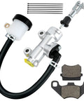 Beefed Up Brake Master Cylinder With Caliper Pads Assembly For 196cc Coleman KT196 Go Kart 200GK Powersports Replacement Kit