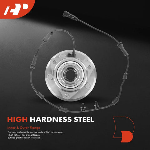Front Wheel Bearing And Hub Assembly With ABS For Jeep Wrangler JK 2011 To 2017 And 2018, 5 Lug RWD Direct Fit Replacement