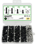 230 Pcs M5 T Nuts And T Slot Bolts Set With Hammer Head T Slot Nut And Hex Button Head Socket Cap Screws For 2020 Aluminum Extrusion Hardware Replacement MLOK Compatible Heavy Duty Kit in a plastic organizer box