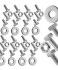 Stainless Steel Carriage Bolt Kit With Nuts And Washers 304 Grade Heavy Duty And Rock Solid For Unicycle Handles And Other Projects