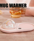 Smart Mug Warmer With Three Heat Levels And 20W Power To Keep Your Favorite Sips Piping Hot featuring a cute dinosaur diffuser.