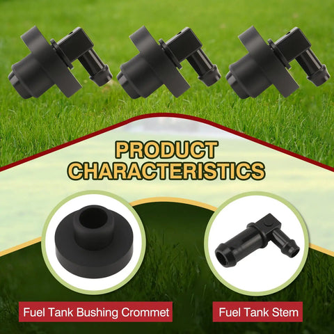 Fuel Tank Stem And Bushing Kit For Weedeater Trimmers That Fits Husqvarna Craftsman AYP Poulan Poulan Pro Roper 3 Piece Set