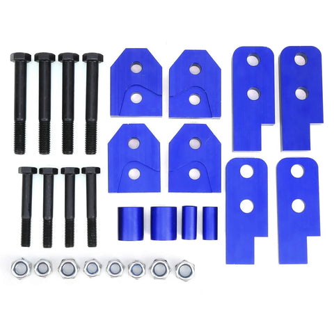 2 Inch ATV Lift Kit For 450 660 700 With Blue Aluminum And Steel Construction CNC Machined Aircraft Grade Strength