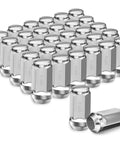 24 Pcs M14x1.5 Lug Nut Set For Chevy Colorado Suburban Silverado Tahoe Express 1500 GMC Yukon Sierra 1500 Ford F150 Expedition Chrome One Piece Design Wheel Nuts
