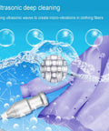 Heavy Duty Handheld Sonic Cleaner With Aluminum Wand For Blasting Jewelry Glasses And Shop Tools Strips Stubborn Oil And Daily Gunk Quick While Leaving Your Favorite Gear Looking Legit Fresh Straight Up with water and clothing.