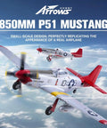 RC Plane P51 850mm Wingspan With Vector Flight Stabilization System PNP Plug And Play Remote Control Airplane For Adults
