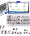 European M3 M4 M5 M6 Hammer Head Drop In T Slot Nut Kit For 20 30 40 Series Aluminum Profiles, nickel plated carbon steel, 150 pieces