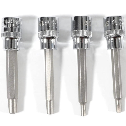 Hefty Clutch Head Bit Socket Set Designed For Crusty Old Chevy And Gm Rides Tough Steel Socket Wrenches For Figure 8 Screws Pack Of 4.