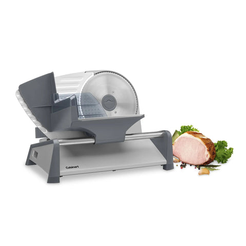 Game Changer Countertop Food Slicer With Precision Dial Cuts Meat Cheese And Breads From Hair Thin To Half Inch Removable Seven Point Five Inch Stainless Steel Blade Makes Prep No Sweat For Weekend Grillers