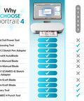 Compact Vinyl Cutter For Home Decals, 4 To 9 Inch Wide comparison chart with features and tools listed versus others