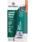 Liquid Metal Filler For Metal Wood And Concrete Fast Durable Repairs For Cracks Porosity And Small Holes In Cast Metal Parts With Strong Adhesion To Galvanized Surfaces And Water Oil And Gasoline Resistance DIY Friendly 3.5 oz tube front view