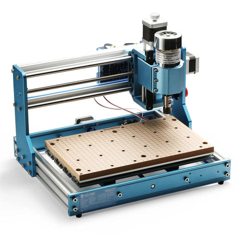 CNC MDF Grid Spoilboard for 3018 Router Compatible With 3018 Pro Series Mach3 300 X 180 X 12mm With 24 6mm Holes on machine