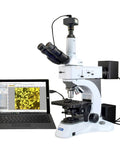 Metallurgical Infinity Polarizing Darkfield Microscope Set With EW10X 22 And EW15X Eyepieces, Plan Infinity Achromatic Objectives, Up To 1500X Total Magnification, Perfect For Metallurgical Inspection, Lab Work And Precision Observations.