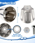 Dimensions and details of 3 Piece Metal Shower Knob Replacement For Pfister Verve Tub And Shower Faucet Handle Remodel Kit