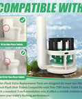 3 Inch Flush Valve Repair Kit For Most One Piece Toilets Replacement Parts With Adjustable G1 Half Inch Fill Valve next to toilet