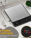 Rechargeable Digital Kitchen Scale Your Go To Helper For Home Cooks With 33 Lb Capacity And 1g And 0.05oz Precision Type C Stainless Steel