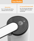 5 Gallon USB Charging Portable Water Dispenser with Auto Stop Pump, close-up of tap with one-touch and hold button features.