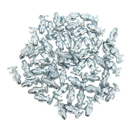 50 Pack Anti Slip Tire Studs With Tungsten Steel And Aluminum Screws for enhanced traction, suitable for various vehicles.