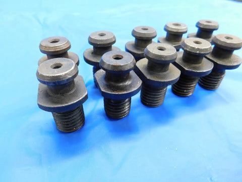 Score This Killer Ten Piece Lot of Coolant Thru Retention Knobs and Pull Studs Built Heavy Duty for Cat45 Cnc Machining Featuring a Smooth Three Quarter Ten Thread Fit That Keeps Mill and Lathe Tooling Locked Tight During Pro Shop Runs.
