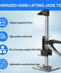 Heavy Duty Arm Lift Jack Duo Pack Moves Loaded Furniture Like A Charm Handles 440 Lbs with adjustable woodworking clips.