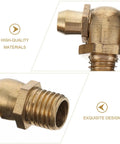 Heavy Duty Copper Grease Nipple Fittings Assortment Kit M6 M8 M10 With Rust Deformation Resistant Straight And Angled Options For Your Ride, angled brass fitting