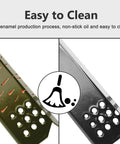 Easy to clean porcelain steel flame tamers with non-stick surface, part of Four Pack Porcelain Steel Flame Tamers Heat Plate Shields