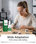 Liquid Flux Soldering Paste 50ml For Electronics DIY and PCB Assembly, Pro Grade Solder Flux displayed on a workbench