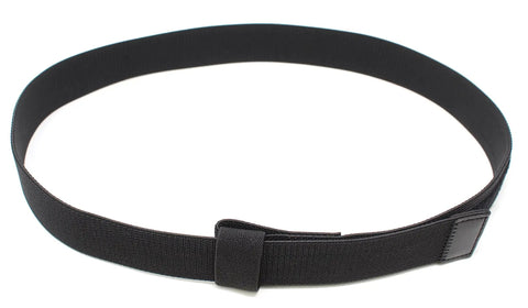 Flexible Black Nylon Belt With Adjustable Hook And Loop Closure No Buckle No Metal For TSA Approved Wear Fits Through Most Pants And Jeans Loops Ideal For Casual Or Work Outfits